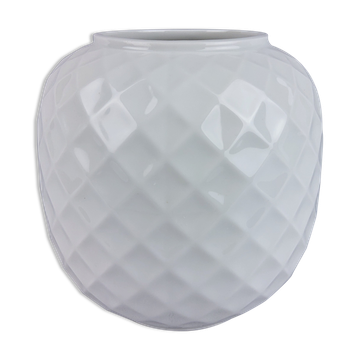 Vase blanc Thomas porcelaine vintage 1970