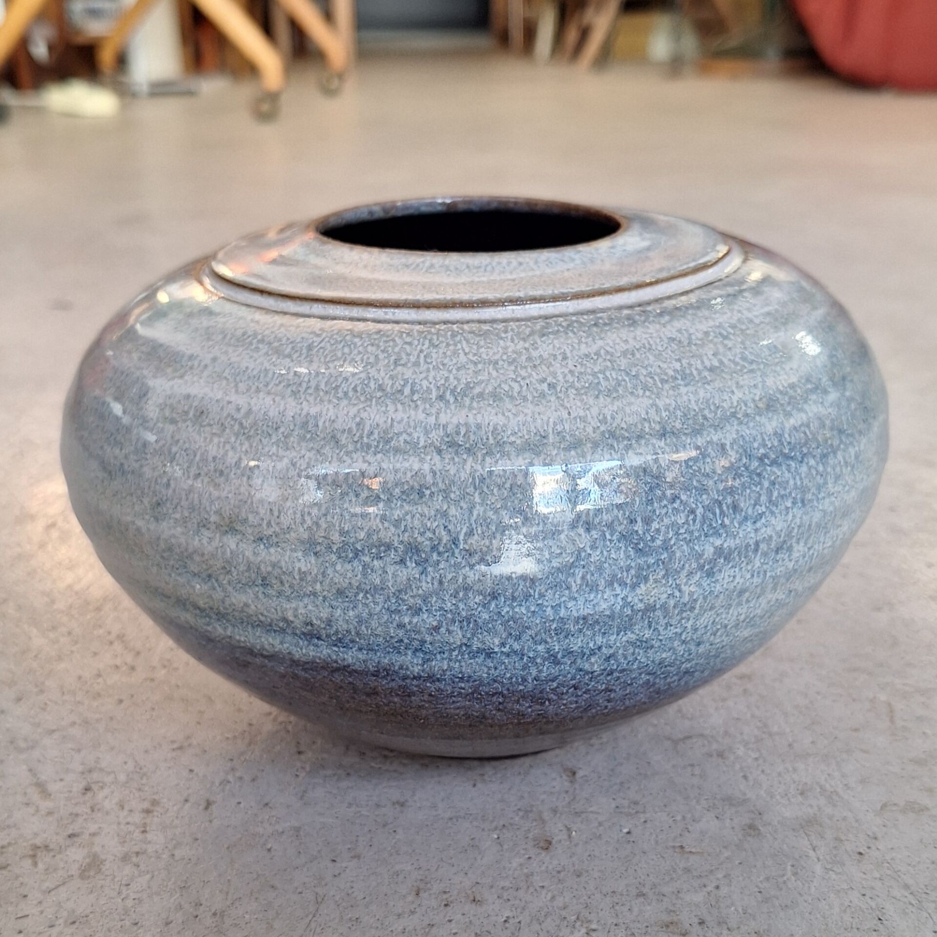 Glazed ceramic vase by Nadia and Alain Pinel