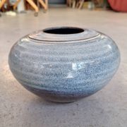 Glazed ceramic vase by Nadia and Alain Pinel