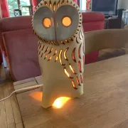 Zoomorphic night light by Jean Austruy