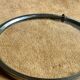Art Deco tray - Leather & Stainless steel - Very good condition