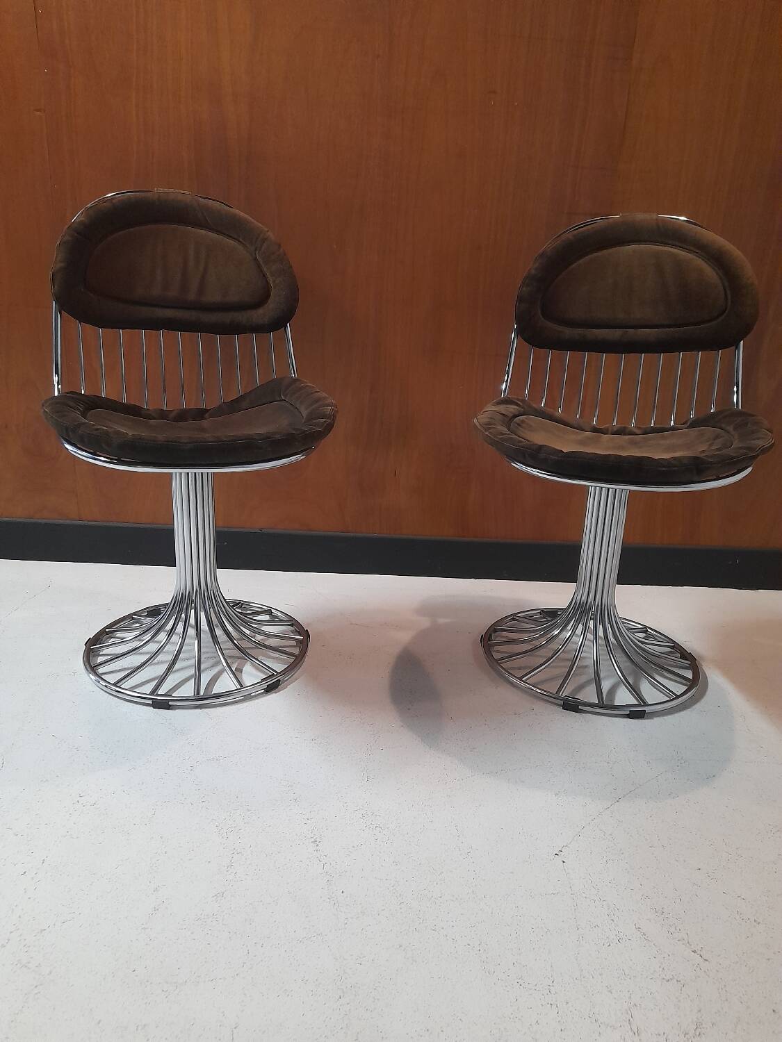 2 chaises Gastone Rinaldi modèle Margot années 60
