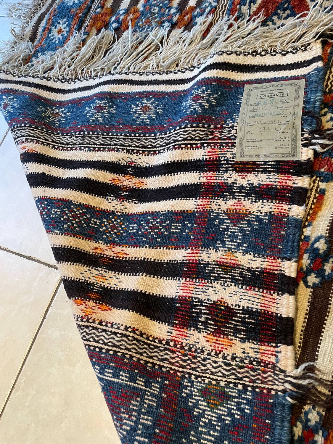 Vintage Moroccan Berber High Atlas Rug