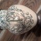 Set of 2 ceramic and metal flower pots