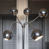 Lampadaire eye ball flexible chromé