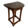 Escabelle Choir Stool Antique Solid Oak Half-Moon 19th Century Wine