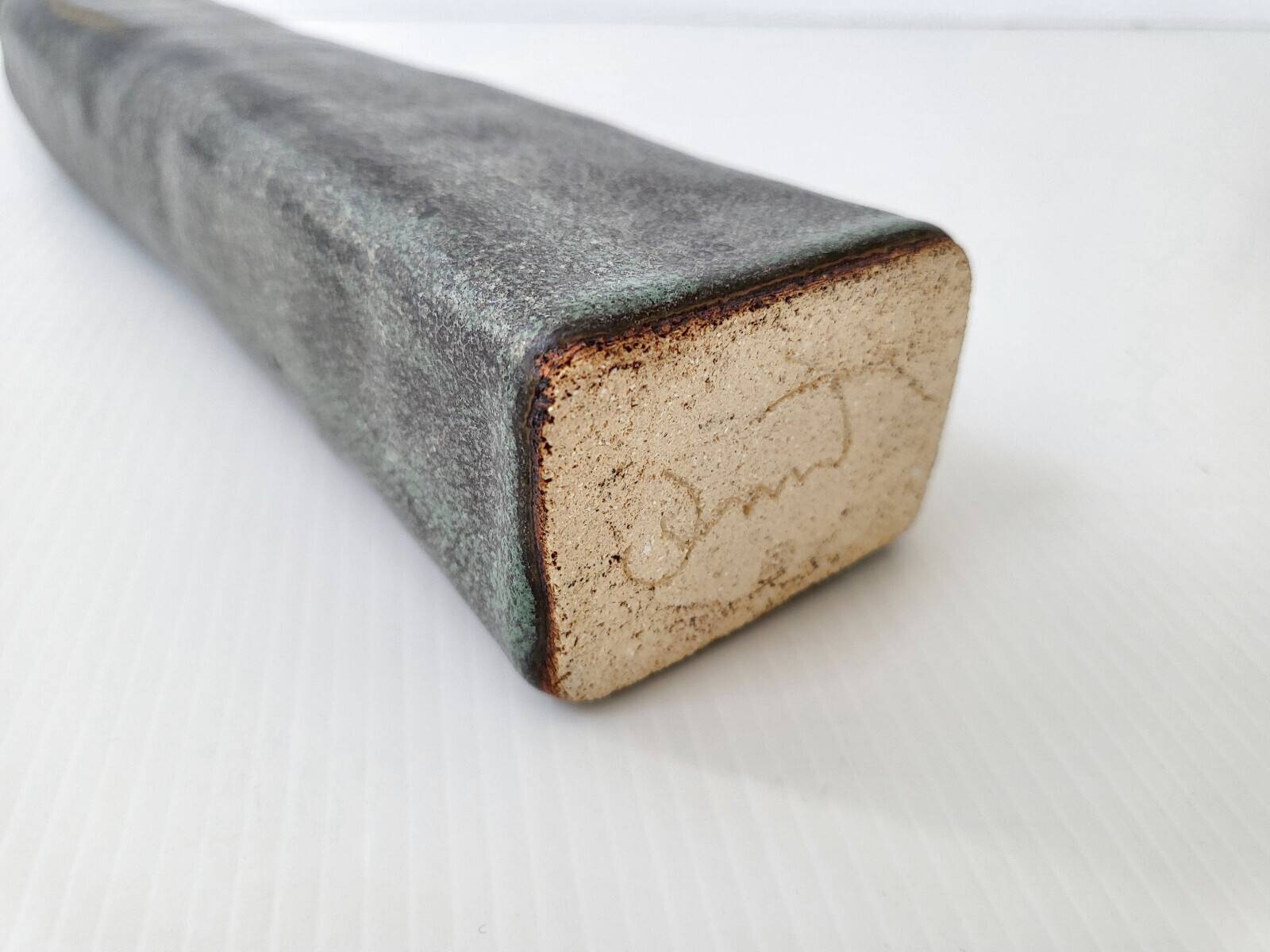 VINTAGE BOTTLE VASE STONEWARE CERAMIC 1960 SIGNED DLG LA BORNE 60S 1960S