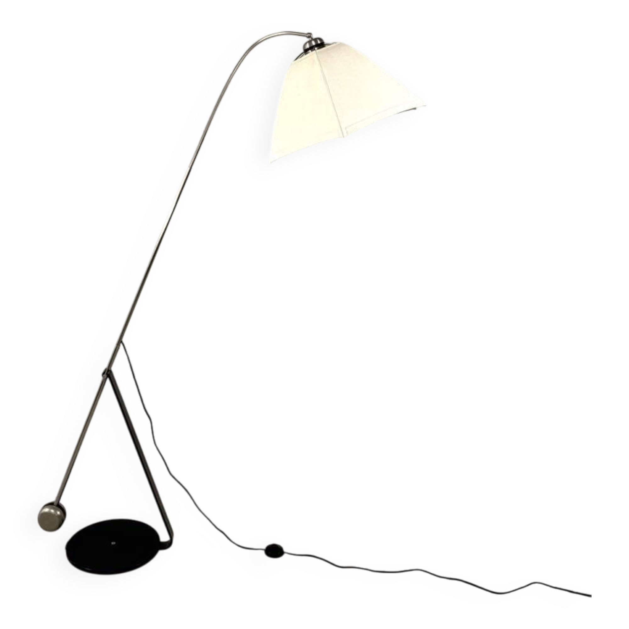 Counter balance floor lamp umbrella lamp shade 1970-80’s