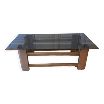 Stainless steel coffee table 1970