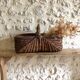 Banc de ferme ancien en bois, rénové