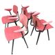 Set of 4 Friso Kramer Revolt chairs first edition with armrests