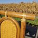 Rattan and wicker headboard