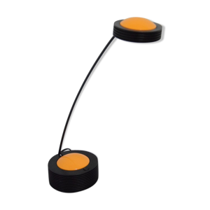 Lampe de bureau noire - design orange