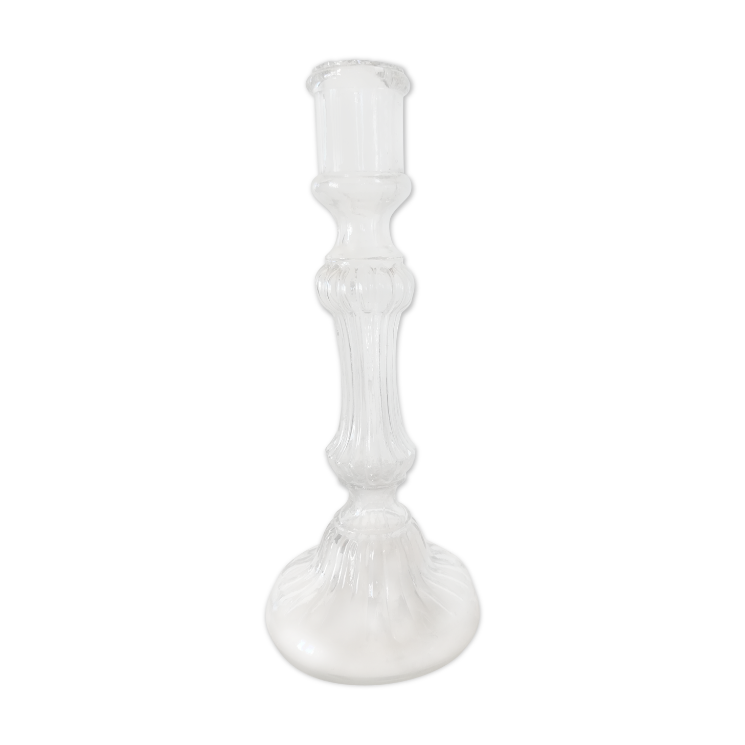 Glass candlestick
