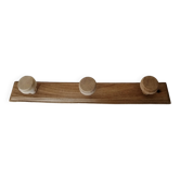 Porte manteau murale ancien en bois brut