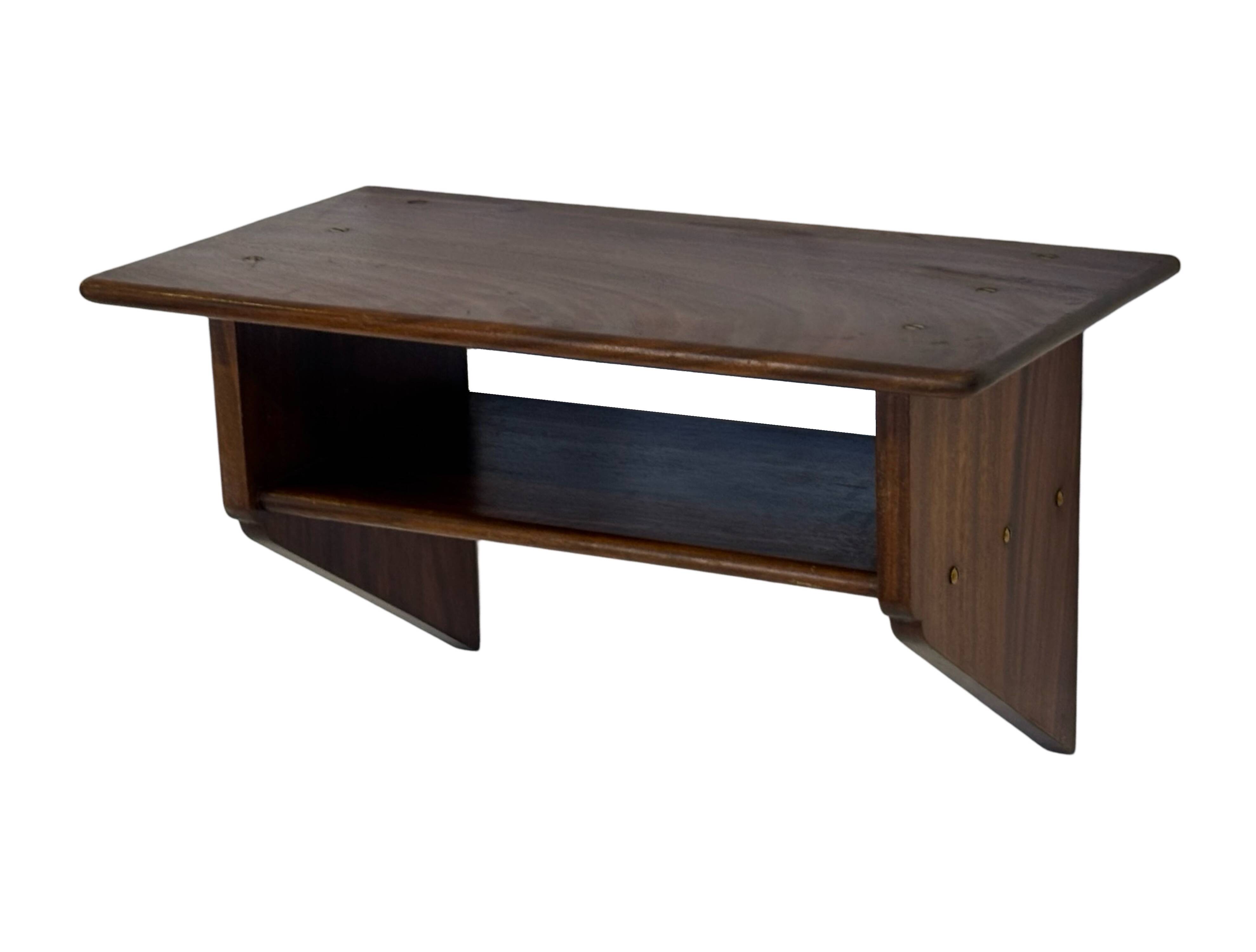 Vintage Danish rosewood wall shelf open floating shelf 60s design