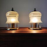 Paire de lampes anciennes art déco