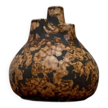 Model 25 Vase in Brutalist Ceramic Mid-Century by Pan Keramik (P-Keramik), West Germany, 1960s