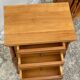 Pair of vintage fruitwood bedside tables from the 1960s.