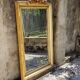 Large mirror/19th-century wooden frames, gilded.