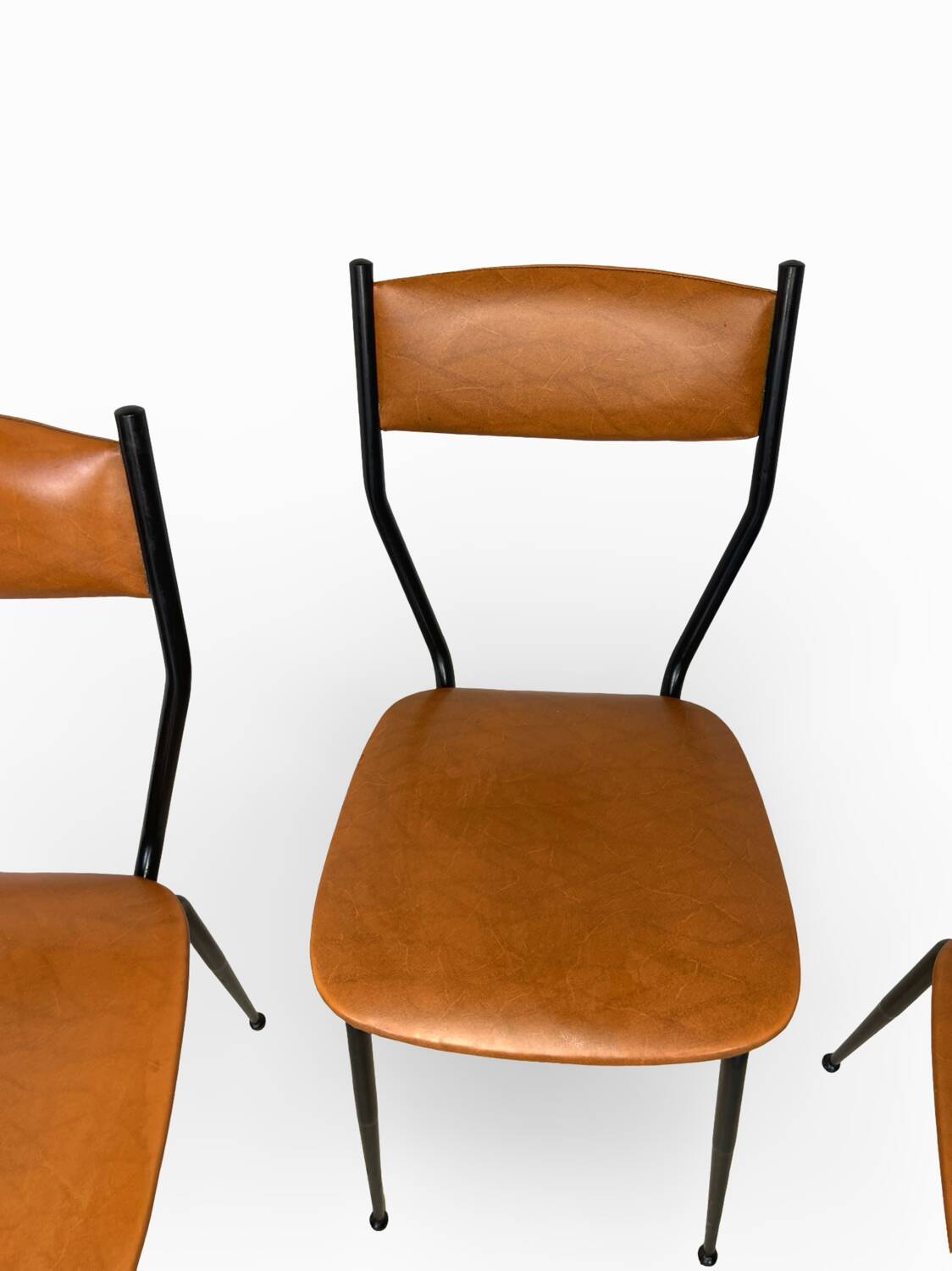Chaises italiennes du milieu du siècle, années 1960.