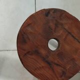 Vintage wooden perforated stool