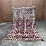 Moroccan carpet boujad purple - 214 x 350 cm