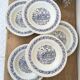 5 assiettes creuses vintage "chevaux"
