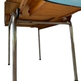 Blue formica table