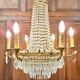 Louis XVI style hot air balloon chandelier with tassels
