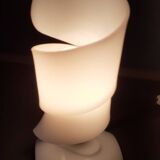 White plexiglass twisted lamp, 1960s