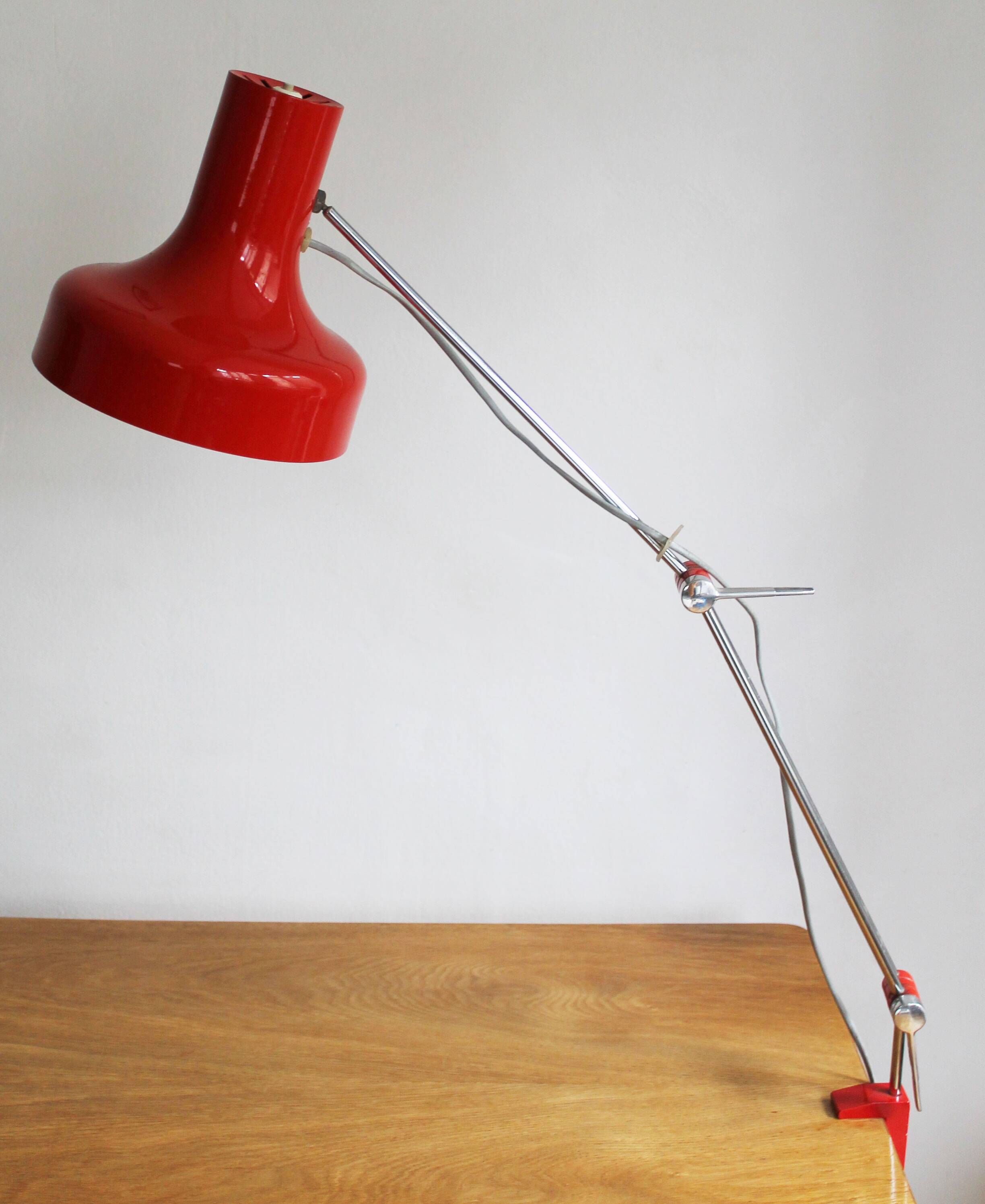 1960's Architects desk lamp by Josef Hurka for Napako