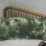 Cushion in old recolored linen