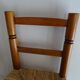 Chaise bois paillé enfant vintage 50 cm