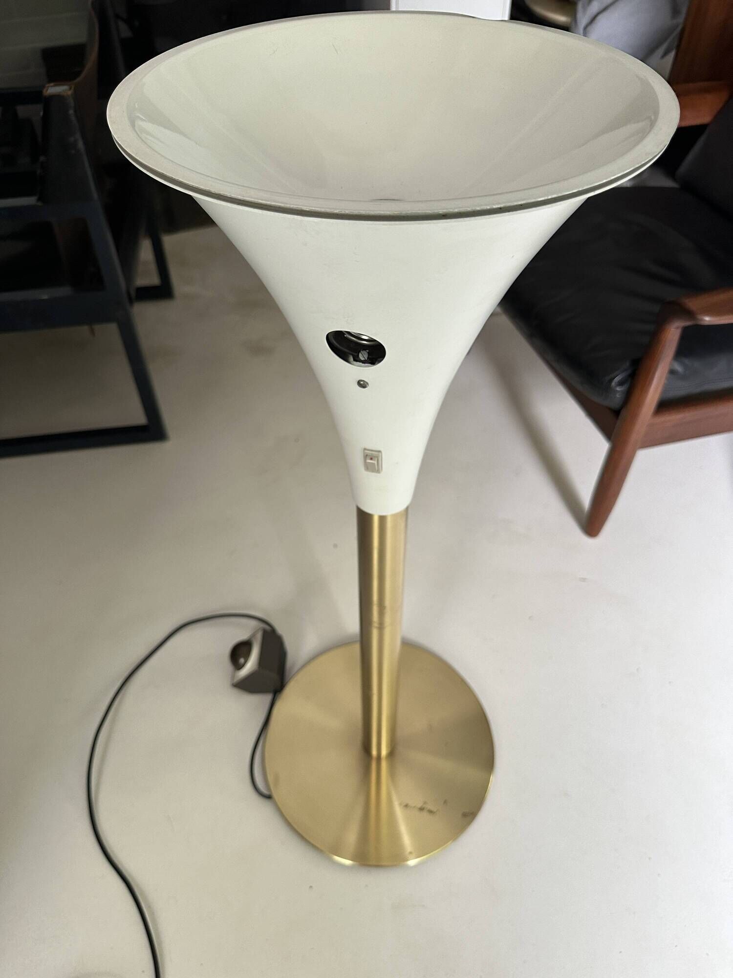 Tulip Floor Lamp Staff Leuchten Metal / Gilded - Brass 1960s/70s