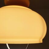 Suspension en opaline jaune moutarde, années 1970