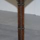 Antique Leather Studded Console Table in Gothic Pugin Style Restored