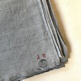 Old hemp harvest tablecloth tinted grey