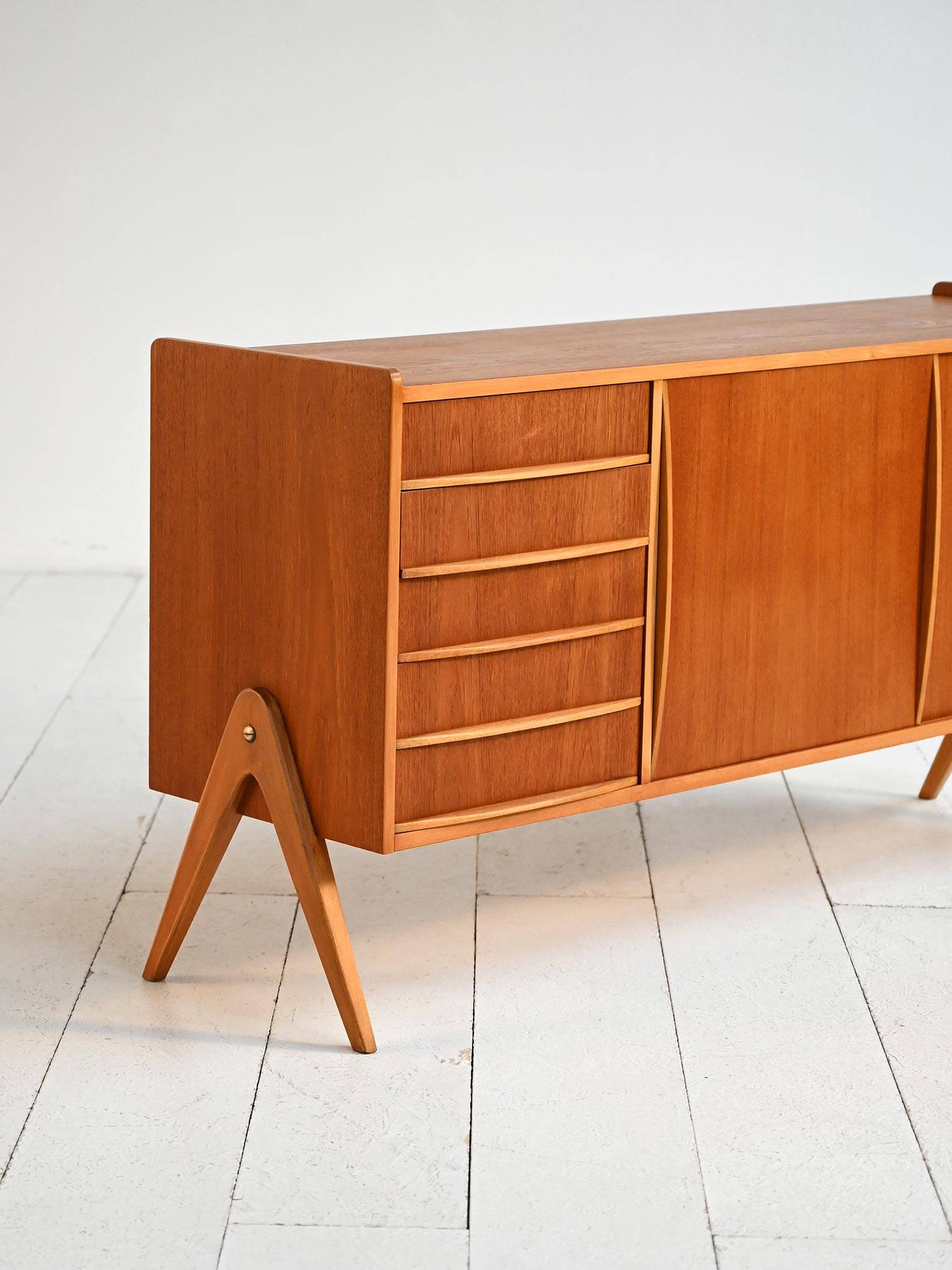 Scandinavian teak sideboard, Sweden, 1960s