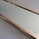 Rectangular wall mirror with a gold metal frame by Schöninger, 1970s, Germany.