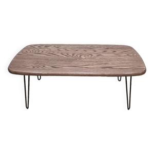 Table basse ovale chêne - massif