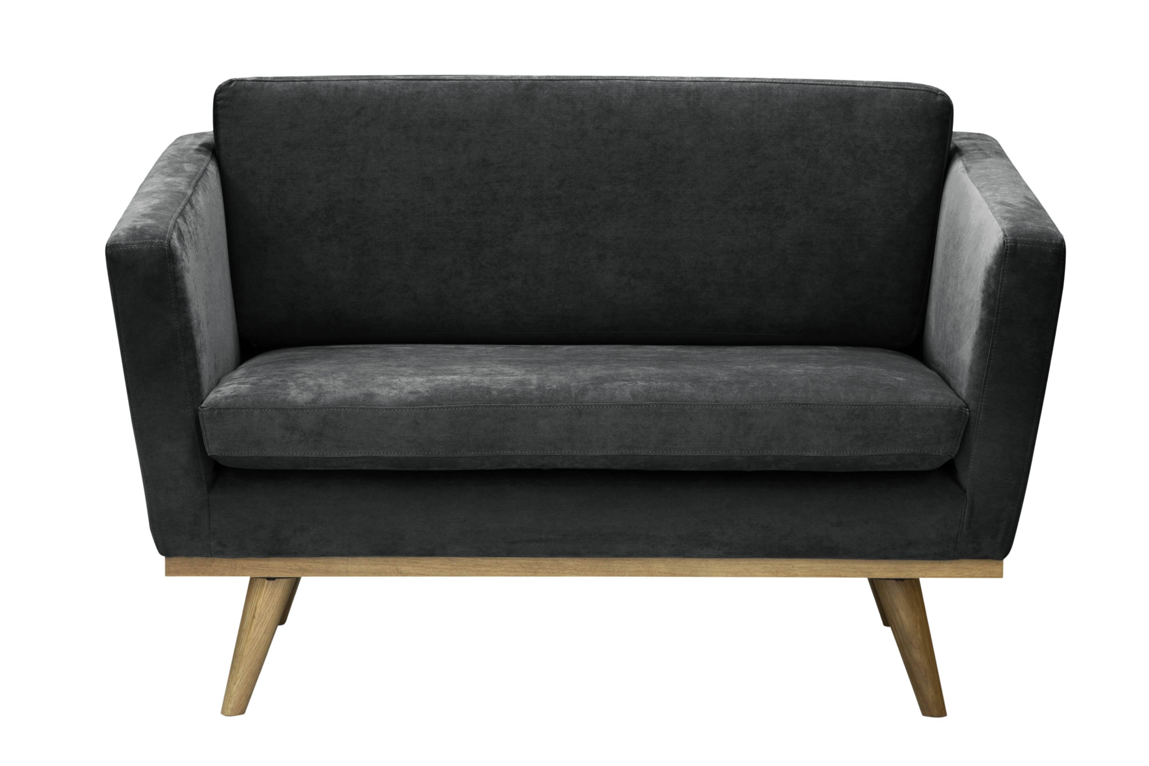 Canape 120 cm chic grey velvet