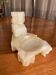 Rare antique alabaster ashtray, South American