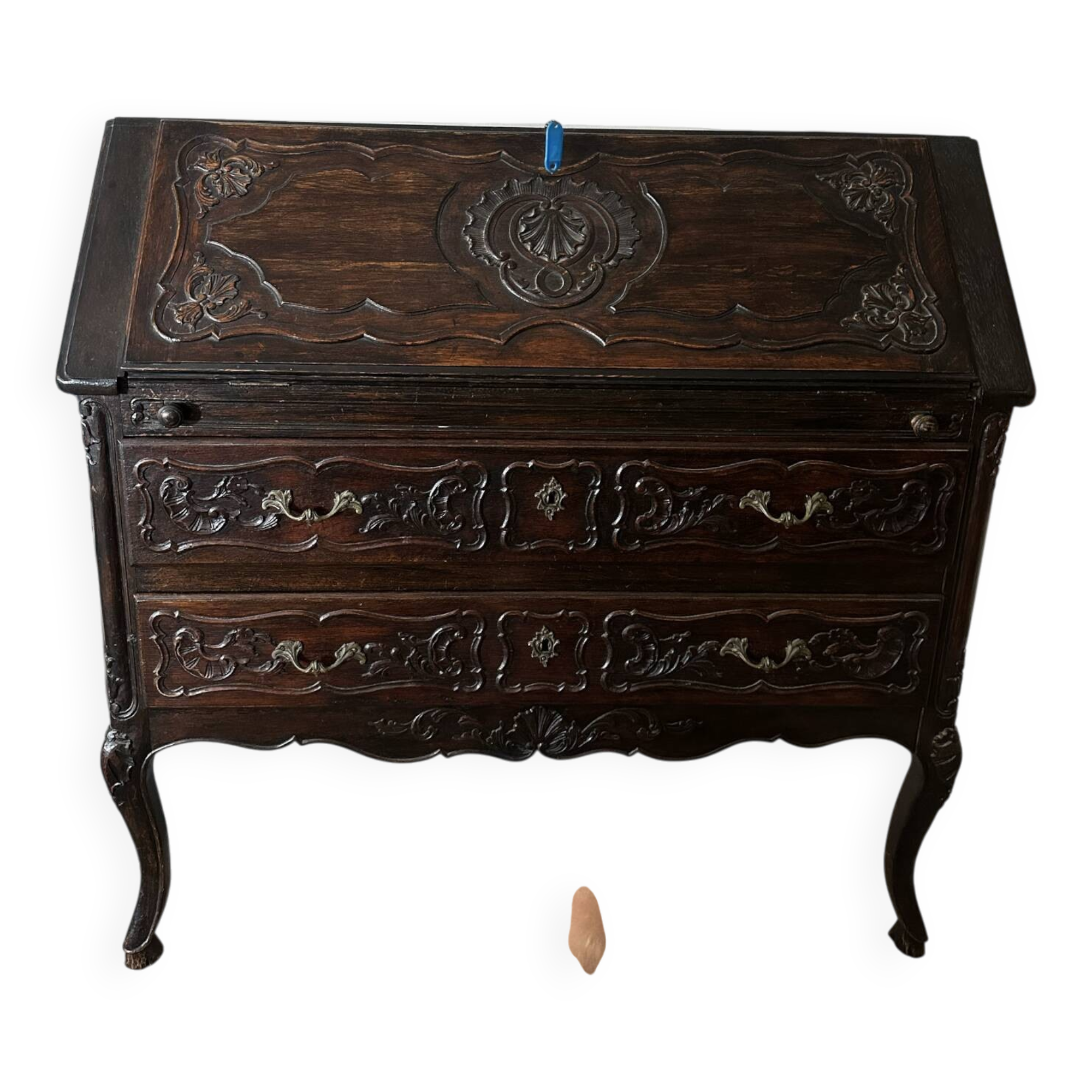 French Louis XV Style Slant-Front Secretary Desk