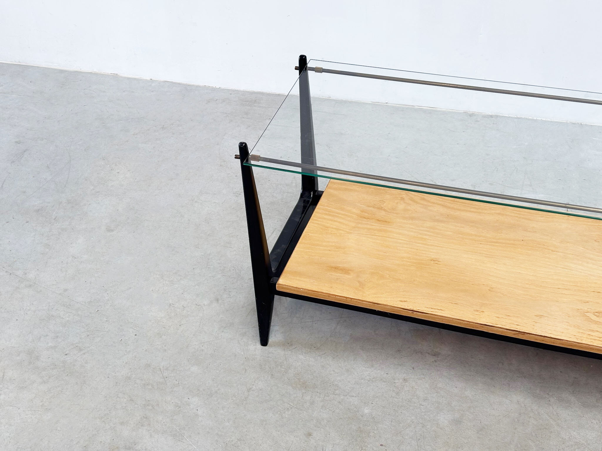 Italian glass coffee table