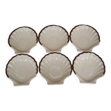 6 Coupelles coquillage céramique Emile Henry