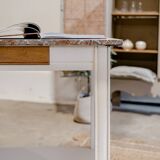 Wood & marble console
