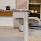 Wood & marble console