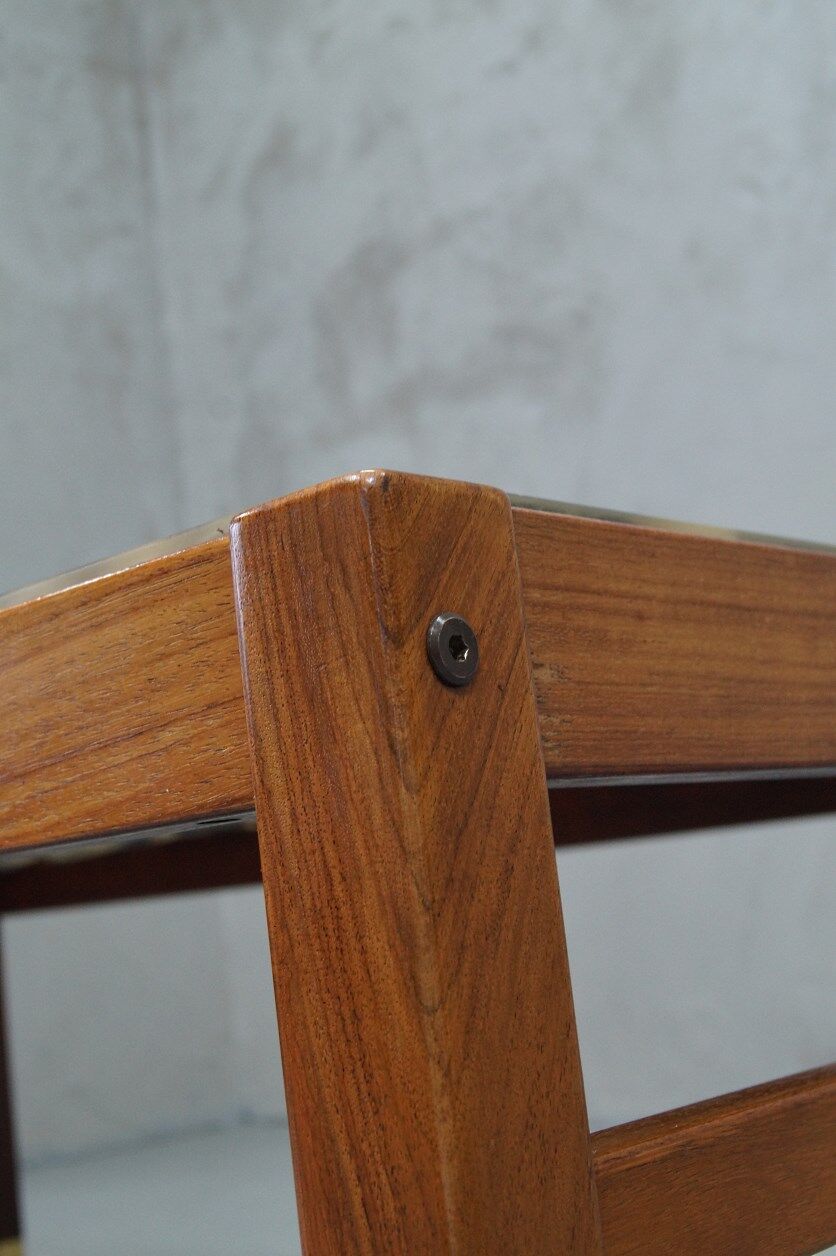Swedish rosewood and pebbles coffee table in the style of Ib Kofod-Larsen , 1960s