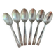 Set of 6 silver-plated dessert spoons by Cailar Bayard